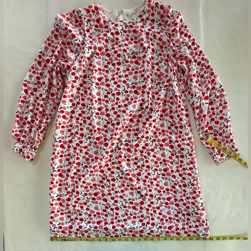 LOFT Cherry Print Balloon Sleeve Swing Dress (M) - Picture 11 of 17